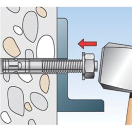 Fischer FXA Throughbolts M10 x 86mm 50 Pack