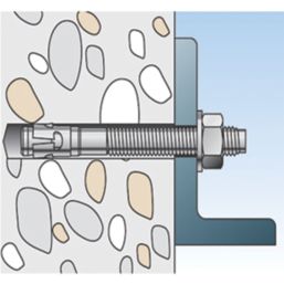 Fischer FXA Throughbolts M10 x 86mm 50 Pack