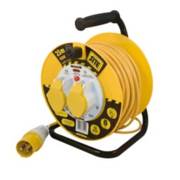 Masterplug LVCT2516/2-XD 16A 2-Gang 25m  Cable Reel With Locking Brake 110V