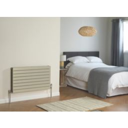 Terrier Decorative 15mm x 1/2" White/Chrome Angled & L/S Modern Thermostatic Radiator Valve & Lockshield