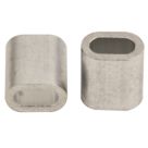 Diall Aluminium Ferrules 4mm 2 Pack