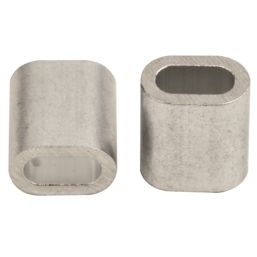 Diall Aluminium Ferrules 4mm 2 Pack