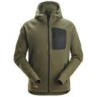 Snickers 8041 FlexiWork Hoodie Khaki Green Medium 39" Chest