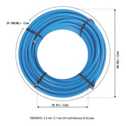 Flomasta MDPE Pipe Blue 25mm x 50m