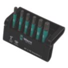 Wera Bit-Check 6 TX Impaktor 1 1/4" Hex Shank TX Bit Set 6 Pieces