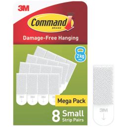 Command Adhesive Picture Hanging Strip Small 8 Pack