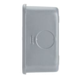 Contactum  13A Unswitched Metal Clad Fused Spur & Flex Outlet with Neon  with White Inserts