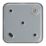 Contactum  13A Unswitched Metal Clad Fused Spur & Flex Outlet with Neon  with White Inserts