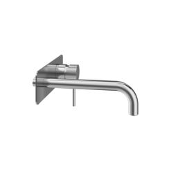 Swirl Melba Chrome 109mm Standard Lever No Tap Holes Basin Mixer Tap  With Clicker Waste