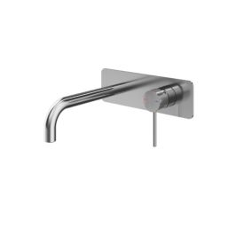 Swirl Melba Chrome 109mm Standard Lever No Tap Holes Basin Mixer Tap  With Clicker Waste