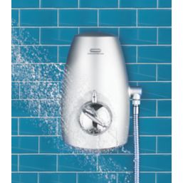 Aqualisa Aquastream  Gravity-Pumped Chrome Thermostatic Power Shower