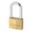 Abus Premium 65 Brass   Long Shackle  Padlock 40mm