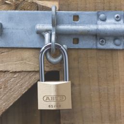 Abus Premium 65 Brass   Long Shackle  Padlock 40mm