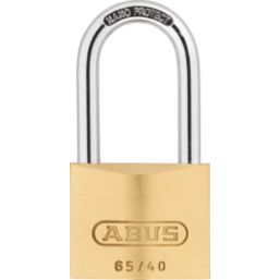 Abus Premium 65 Brass   Long Shackle  Padlock 40mm