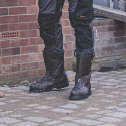 DEWALT Rigger 2 Size 9  Brown  Steel Toe Cap Safety Rigger Boots