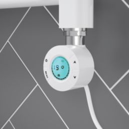 Flomasta 1200mm x 500mm 1024BTU White Flat Electric Towel Radiator