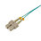 Labgear Duplex Multi Mode Green/Yellow SC- SC OM3 LSZH Fibre Optic Cable 1m