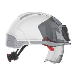 JSP Evo Vistalens Safety Helmet White/Grey