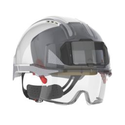 JSP Evo Vistalens Safety Helmet White/Grey