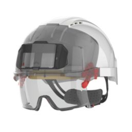 JSP Evo Vistalens Safety Helmet White/Grey