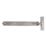 GateMate Polished Silver Straight Adjustable Band & Hooks on Plate 165mm x 18" x 450mm 2 Pack
