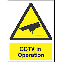 "CCTV In Operation" Sign 210 x 148mm
