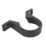 FloPlast Push-Fit Pipe Clips Black 40mm 10 Pack