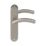 Cooke & Lewis Bourne Fire Rated Latch Lever on Backplate Handle Pair Satin Nickel