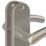 Cooke & Lewis Bourne Fire Rated Latch Lever on Backplate Handle Pair Satin Nickel