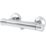Rize Exposed Single Outlet Thermostatic Silver Mixer Shower Valve