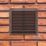 Map Vent Fixed Louvre with Flyscreen Vent Brown 229mm x 229mm