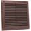 Map Vent Fixed Louvre with Flyscreen Vent Brown 229mm x 229mm