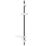 Triton  Easi-Fit Riser Rail White/Chrome 670mm