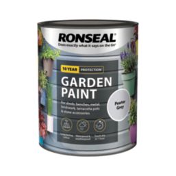 Ronseal 750ml Pewter Grey Matt Garden Paint