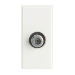 Contactum Media Modular F-Type Satellite Socket White