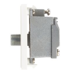 Contactum Media Modular F-Type Satellite Socket White
