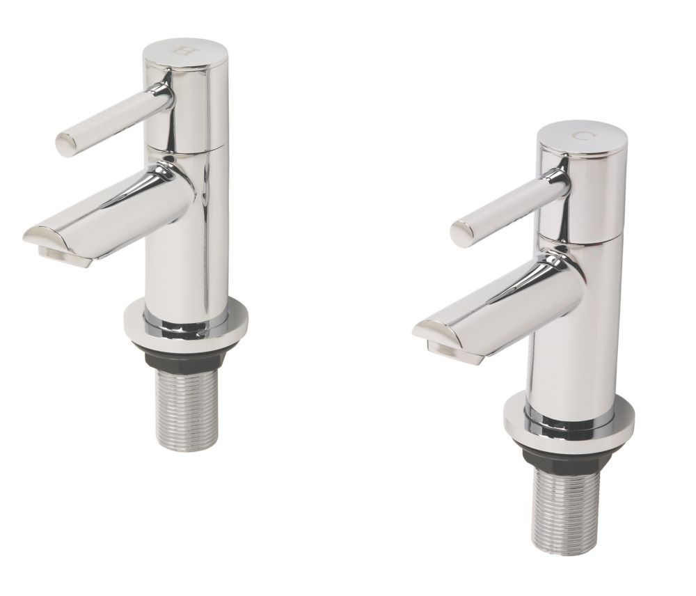 Swirl Essential Pillar Bath Taps 1 Pair Screwfix
