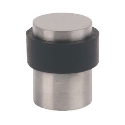 Eclipse Round Door Stop 30 x 41mm Satin Stainless Steel