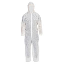 Disposable Coverall White X Large 53 3/4" Chest 33" L