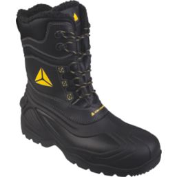Delta Plus Eskimo Size 11  Black/Yellow Waterproof  Safety Boots