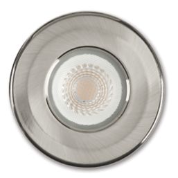 Collingwood H2 Lite 500 Fixed  Fire Rated LED Downlight Brushed Steel 5W 500lm