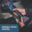Erbauer ERI1084GRD 18V Li-Ion EXT 5" Brushless Cordless Angle Grinder - Bare