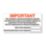 Essentials  'Important' Electrical Inspection Labels 150mm x 75mm