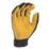 Stanley Performance Leather Driver Gloves Black / Yellow Medium