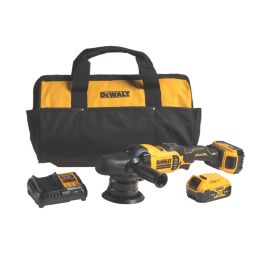 DEWALT DCM848P2-GB 125mm 18V 2 x 5.0Ah Li-Ion XR Brushless Cordless Dual Action Polisher