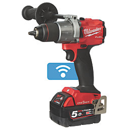 Milwaukee M18 ONEPP2A2-502X FUEL 18V 2 x 5.0Ah Li-Ion RedLithium Brushless Cordless One-Key Percussion Drill & Impact Driver Twin Pack