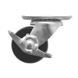 Essentials Heavy Duty Braked Swivel Castor 50mm Black