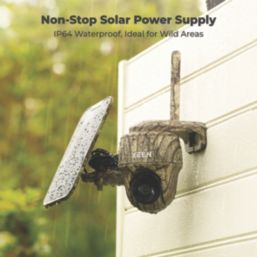 Reolink Keen Ranger PT K2K4GPTSM64-UK Solar-Powered Black & Green Wireless 2K Indoor & Outdoor Dome 4G Pan & Tilt Trail Camera