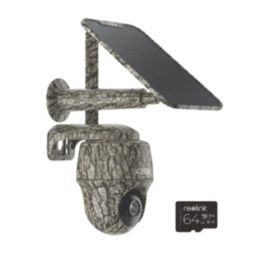 Reolink Keen Ranger PT K2K4GPTSM64-UK Solar-Powered Black & Green Wireless 2K Indoor & Outdoor Dome 4G Pan & Tilt Trail Camera