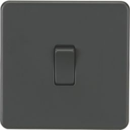 Knightsbridge  10AX 1-Gang 2-Way Light Switch  Anthracite
